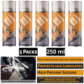 5X Rapide Copper Grease 250ml Spray Paint